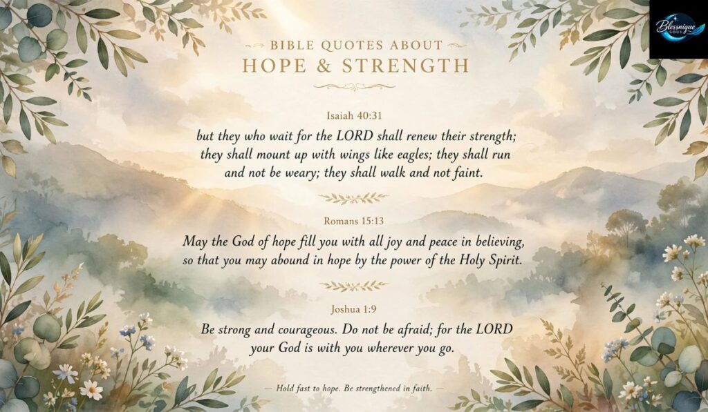 Bible Quotes About Hope and Strength