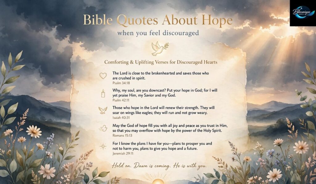 Bible Quotes About Hope When You Feel Discouraged