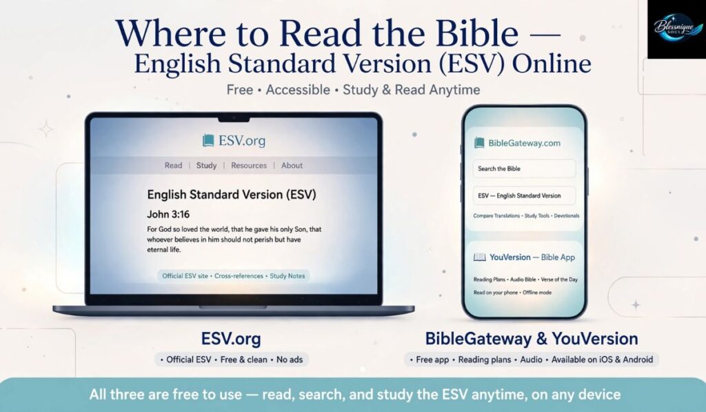 Where to Read Bible English Standard Online