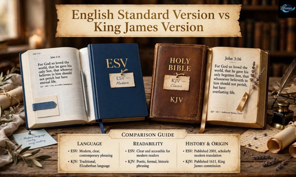 English Standard Version of the Bible vs King James Version